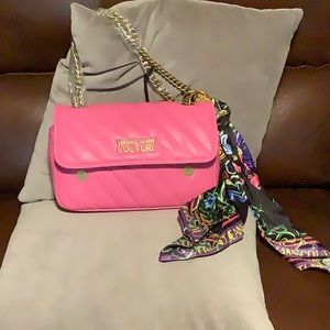 Pink Versace Jean Collection purse